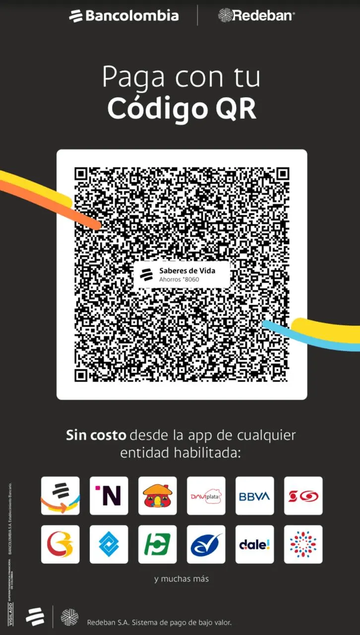 QR de donaciones Bancolombia